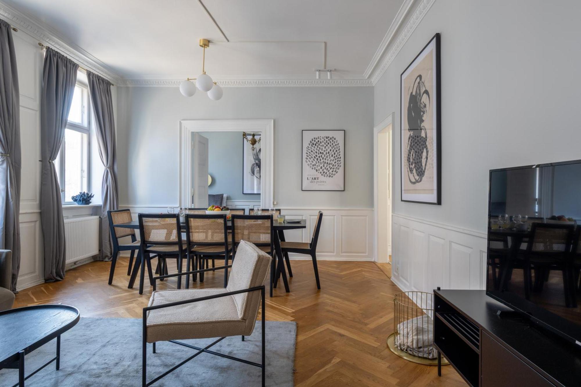Large Apartment With Canal View In Central Cph City Копенгаген Экстерьер фото
